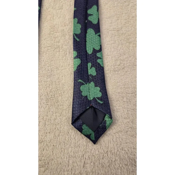 Dino Romano Mens Green St Patricks Day Party Necktie Irish Leprechaun 59x4 Inch - Picture 5 of 8
